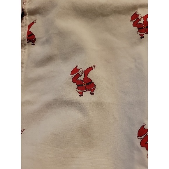 Denim & Flower Ricky Singh Button Down Dabbing Santa Shirt Kid's Size 7 NWT - Picture 2 of 6